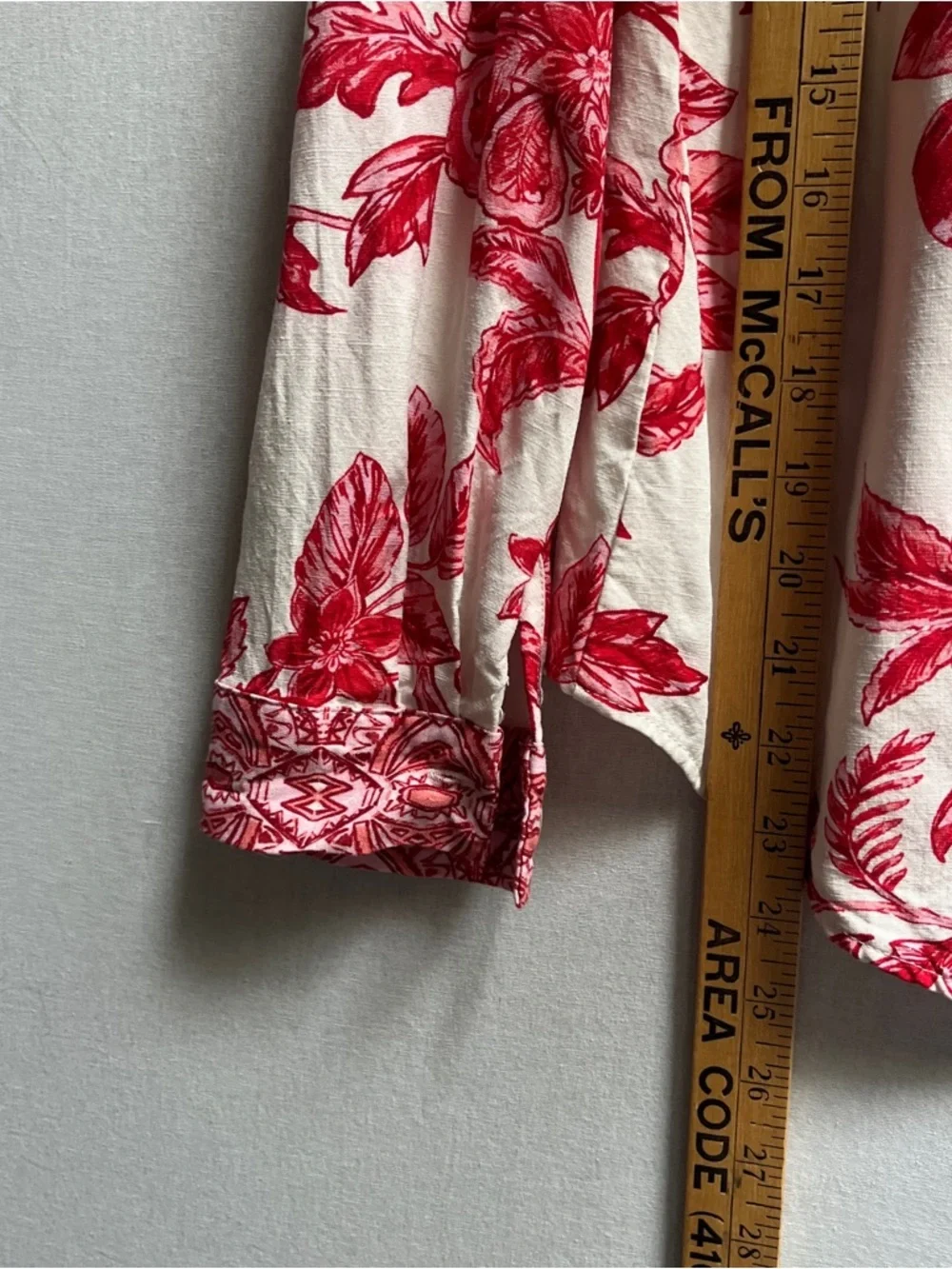 Zara Floral Botanical Print Hidden Button Blouse M - Picture 3 of 8